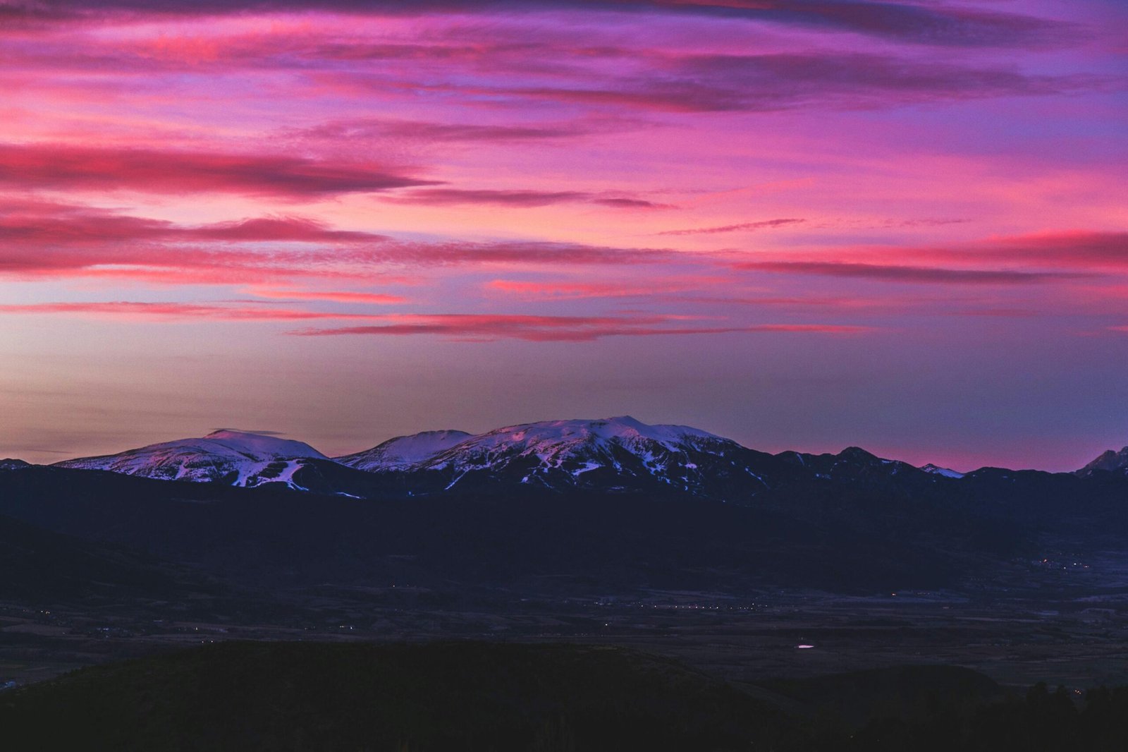 Scenic View Of Mountain During Dawn